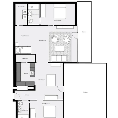 Swiss Horizon - Bergsuite 112 M2 Mit 2 Ensuite-baedern & 52 M2 Terrassenflaeche